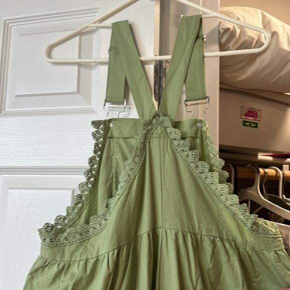 On A Whim Lace Detail Overalls - Picture 7 of 10